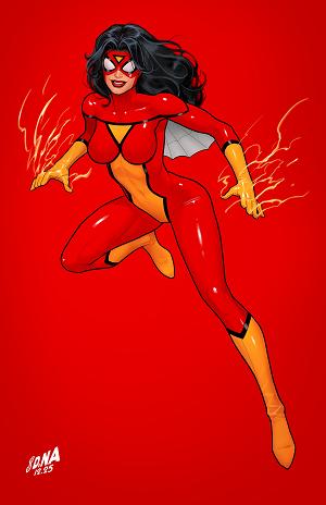 Amazing Spider-Man #22 DAVID NAKAYAMA COLOR BLOCK RED VIRGIN VARIANT [1:50] cover