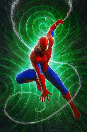 Amazing Spider-Man/Venom: Death Spiral #1 DAVE RAPOZA SPIDER-MAN VIRGIN VARIANT [DS] [1:25] cover