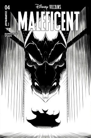 Disney Villains Maleficent #4 CVR I CVR I INC 1:5 ROBERT QUINN LINE ART FOC BONUS cover