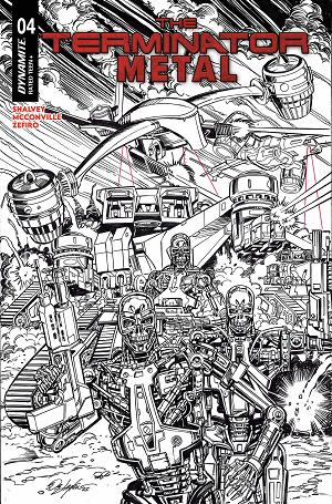 Terminator Metal #4 CVR J CVR J INC 1:5 BOB LAYTON LINE ART TRADE DRESS FOC BONUS cover