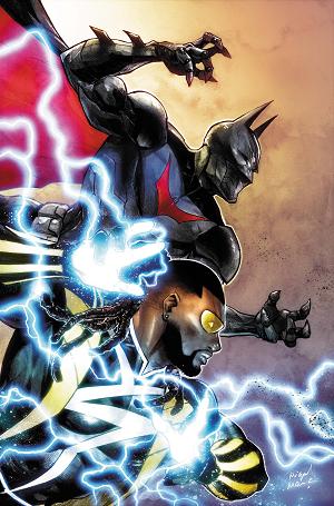Batman Static Beyond #4 CVR B (OF 6) CVR B MIGUEL MENDONCA CARD STOCK cover