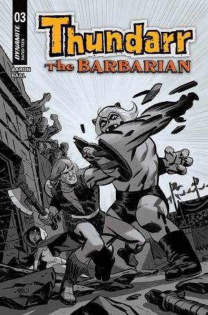 Thundarr The Barbarian #3 CVR F CVR F INC 1:10 MICHAEL CHO LINE ART cover
