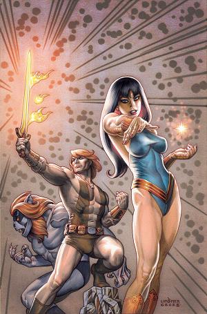 Thundarr The Barbarian #3 CVR G CVR G INC 1:10 JOSEPH MICHAEL LINSNER VIRGIN cover