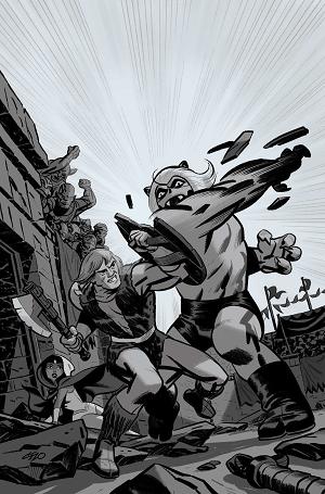 Thundarr The Barbarian #3 CVR H CVR H INC 1:15 MICHAEL CHO LINE ART VIRGIN cover