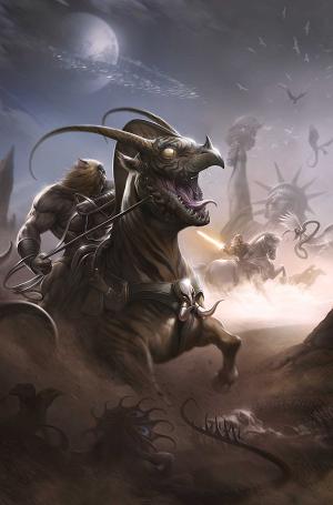 Thundarr The Barbarian #3 CVR J CVR J INC 1:25 FRANCESCO MATTINA VIRGIN cover