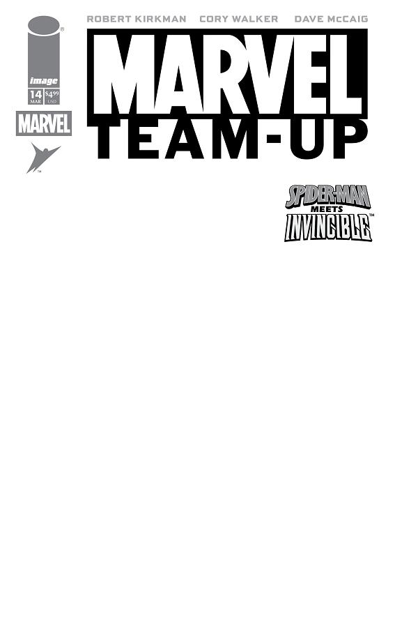 Marvel Teamup #14 CVR G FACSIMILE EDITION CVR G BLANK SKETCH cover