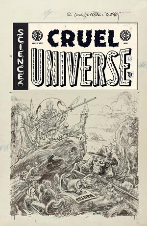 Ec Cruel Universe 2 #8 CVR D (OF 12) CVR D INC 1:20 TOM FOWLER B&W ARTIST EDITION cover