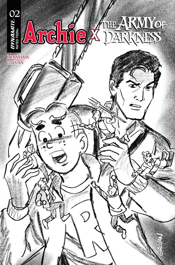 Archie X Army Of Darkness #2 CVR G CVR G INC 1:10 BILL GALVAN PENCILS cover
