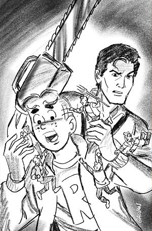Archie X Army Of Darkness #2 CVR I CVR I INC 1:15 BILL GALVAN PENCILS VIRGIN cover