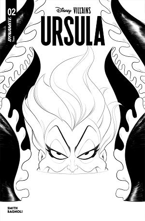 Disney Villains Ursula #2 CVR G CVR G INC 1:10 ROBERT QUINN LINE ART cover