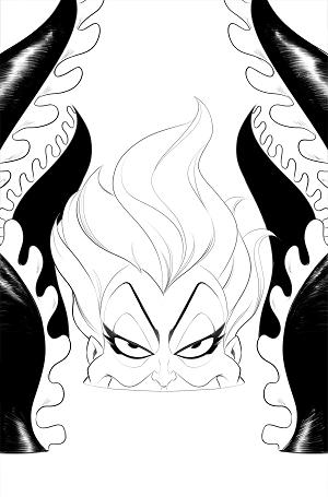 Disney Villains Ursula #2 CVR I CVR I INC 1:15 ROBERT QUINN LINE ART VIRGIN cover
