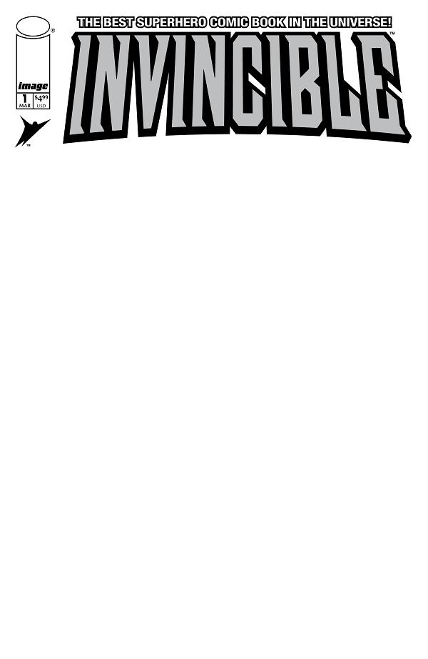 Invincible Foil Edition #1 CVR D REPRINT CVR D BLANK SKETCH cover