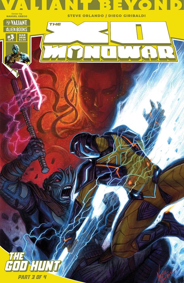 Valiant Beyond: The X-O Manowar --The God Hunt Cover A (Grego) #7 Cover A (Grego) cover