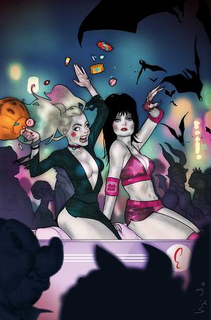 Harley Quinn X Elvira #6 CVR I CVR I INC 1:10 BEN CALDWELL VIRGIN cover