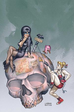 Harley Quinn X Elvira #6 CVR J CVR J INC 1:15 JOSEPH MICHAEL LINSNER VIRGIN cover