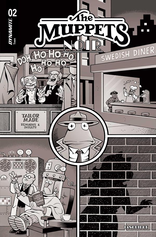 Muppets Noir #2 variant cover by Roger Langridge