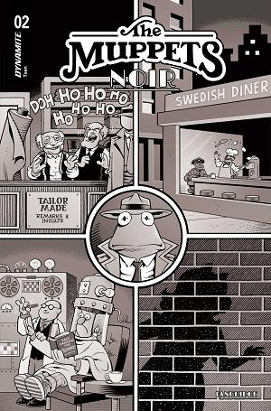 Muppets Noir #2 CVR E CVR E INC 1:15 ROGER LANGRIDGE LINE ART cover