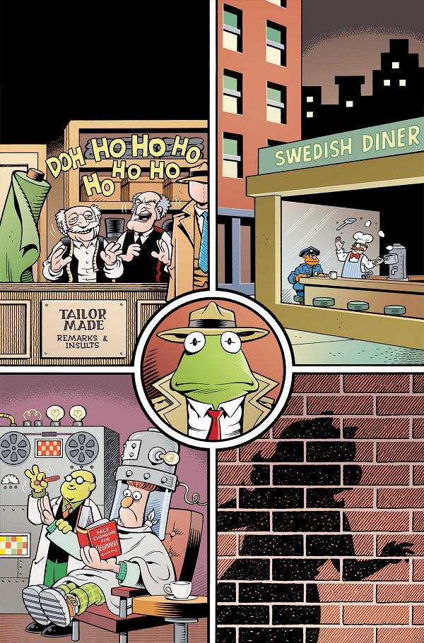 Muppets Noir #2 variant cover by Roger Langridge