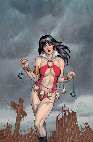 Vampirella Armageddon #9 CVR G CVR G INC 1:10 JOSEPH MICHAEL LINSNER VIRGIN cover