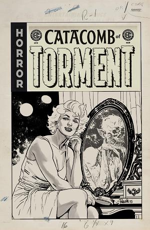 Ec Catacomb Of Torment #9 CVR D CVR D INC 1:20 YANICK PAQUETTE B&W ARTISTS EDITION cover