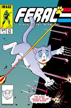 Feral #21 CVR D CVR D INC 1:25 TONY FLEECS & TRISH FORSTNER GI JOE HOMAGE cover