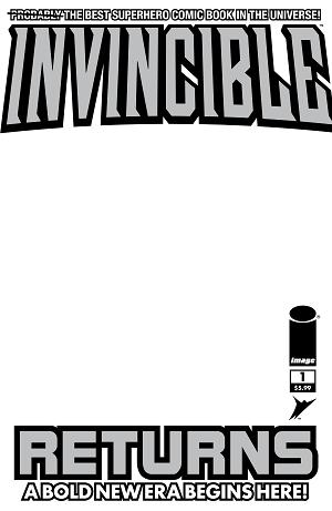 Invincible Returns Facsimile Edition #1 CVR D CVR D BLANK SKETCH cover