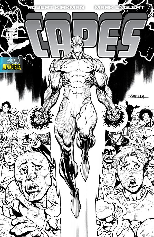 Invincible Universe Capes #5 variant cover by Ryan Ottley