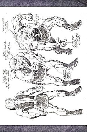 Thundarr The Barbarian #1 CVR U CVR U INC 1:7 JACK KIRBY MODEL SHEET VIRGIN FOC BONUS cover