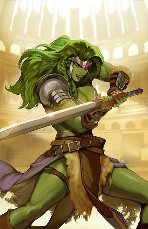 Planet She-Hulk #5 ASHLEY WITTER SHE-HULK VIRGIN VARIANT [1:50] cover