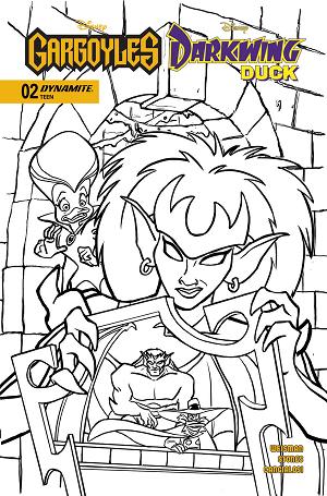 Gargoyles Darkwing Duck #2 CVR K CVR K INC 1:7 TAD STONES LINE ART cover