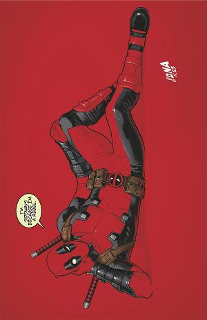 Wade Wilson: Deadpool #1 DAVID NAKAYAMA COLOR BLOCK RED VIRGIN VARIANT [1:50] cover