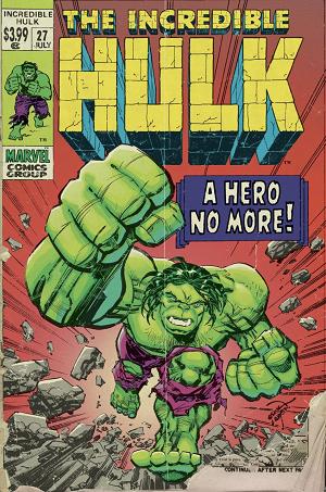 Incredible Hulk #27 ERIK LARSEN RETRO VISION cover