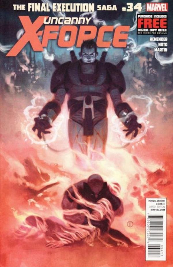 Uncanny X-Force #34 cover by Julian Totino Tedesco