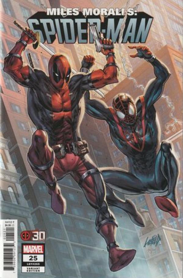 Miles Morales: Spider-Man #25 Deadpool 30th Anniversary Variant cover