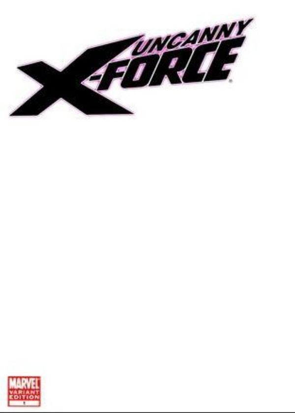Uncanny X-Force #1 variant cover by Blank Variant
