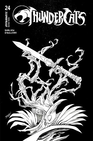 Thundercats #24 CVR M CVR M DECLAN SHALVEY LINE ART FOC BONUS cover