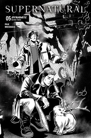 Supernatural #5 CVR K CVR K EDER MESSIAS LINE ART cover