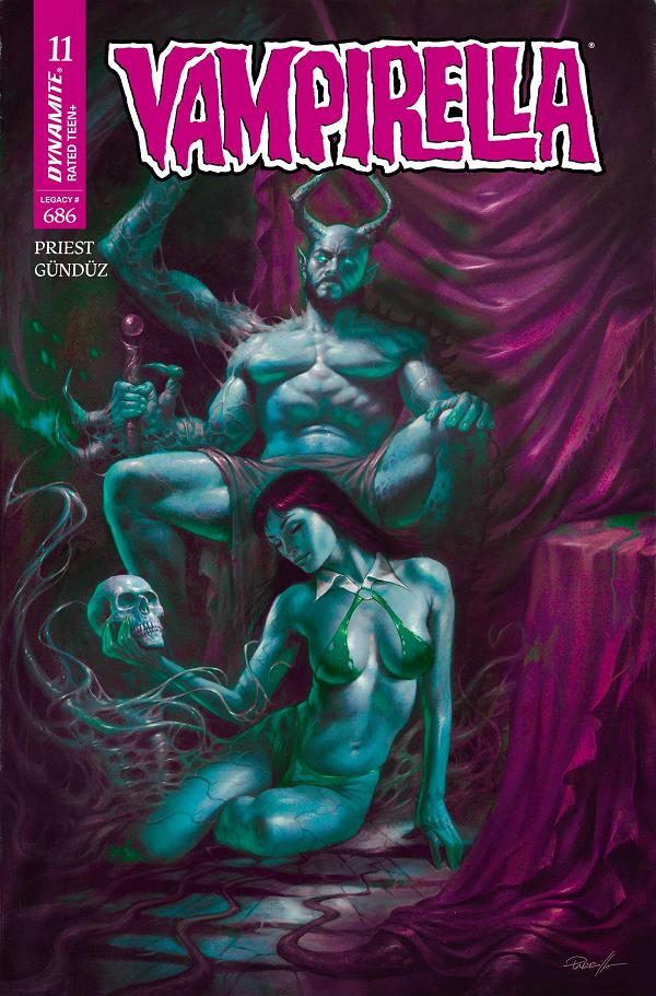 Vampirella #11 variant cover by Lucio Parrillo