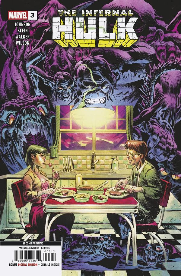 Infernal Hulk #3 NIC KLEIN 2ND PRINTING VARIANT cover