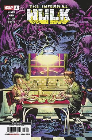 Infernal Hulk #3 NIC KLEIN 2ND PRINTING VARIANT cover