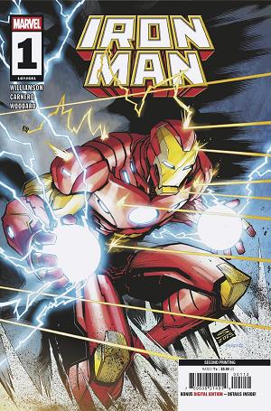 Iron Man #1 GERARDO SANDOVAL 2ND PRINTING VARIANT cover