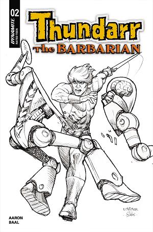 Thundarr The Barbarian #2 CVR L CVR L JOSEPH MICHAEL LINSNER LINE ART cover