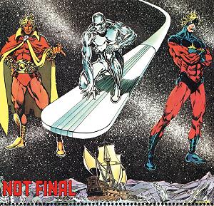 Captain Marvel: Dark Past #1 JIM STARLIN BICENTENNIAL CALENDAR HIDDEN GEM VARIANT [1:50] cover