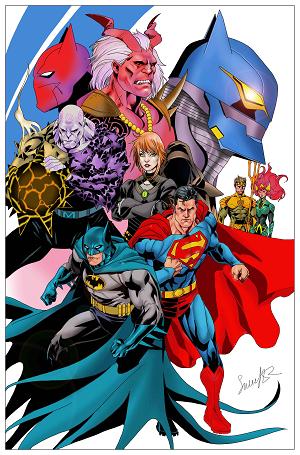 Batman & Superman: World's Finest #50 CVR I CVR I INC 1:25 SALVADOR LARROCA CARD STOCK cover