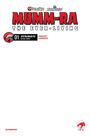 Mummra The Everliving #1 CVR F CVR F BLANK AUTHENTIX cover