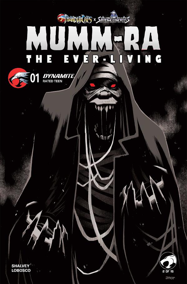 Mummra The Everliving #1 CVR K CVR K INC 1:20 JOHN AMOR B&W cover