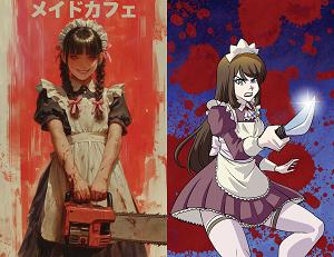 Maid Cafe #2 CVR D CVR D TODD SKULL & REMY EISU MOKHTAR HOLOFOIL FLIP cover