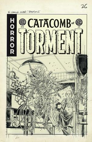 Ec Catacomb Of Torment #10 CVR D CVR D INC 1:20 TOM FOWLER B&W ARTIST EDITION cover