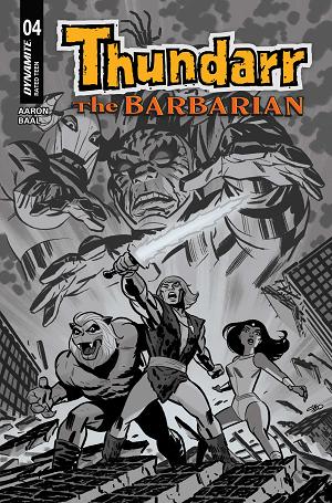 Thundarr The Barbarian #4 CVR F CVR F INC 1:10 MICHAEL CHO LINE ART cover