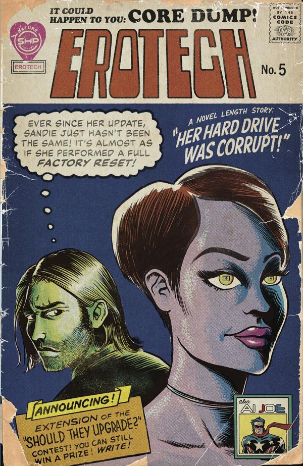 Erotech #5 cover by Geoffrey Krawczyk